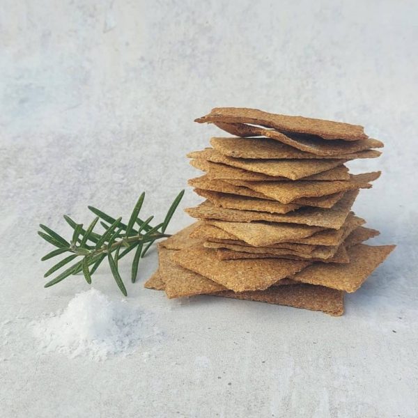 Sharpham Rosemary & Sea Salt Crackers out of the packet