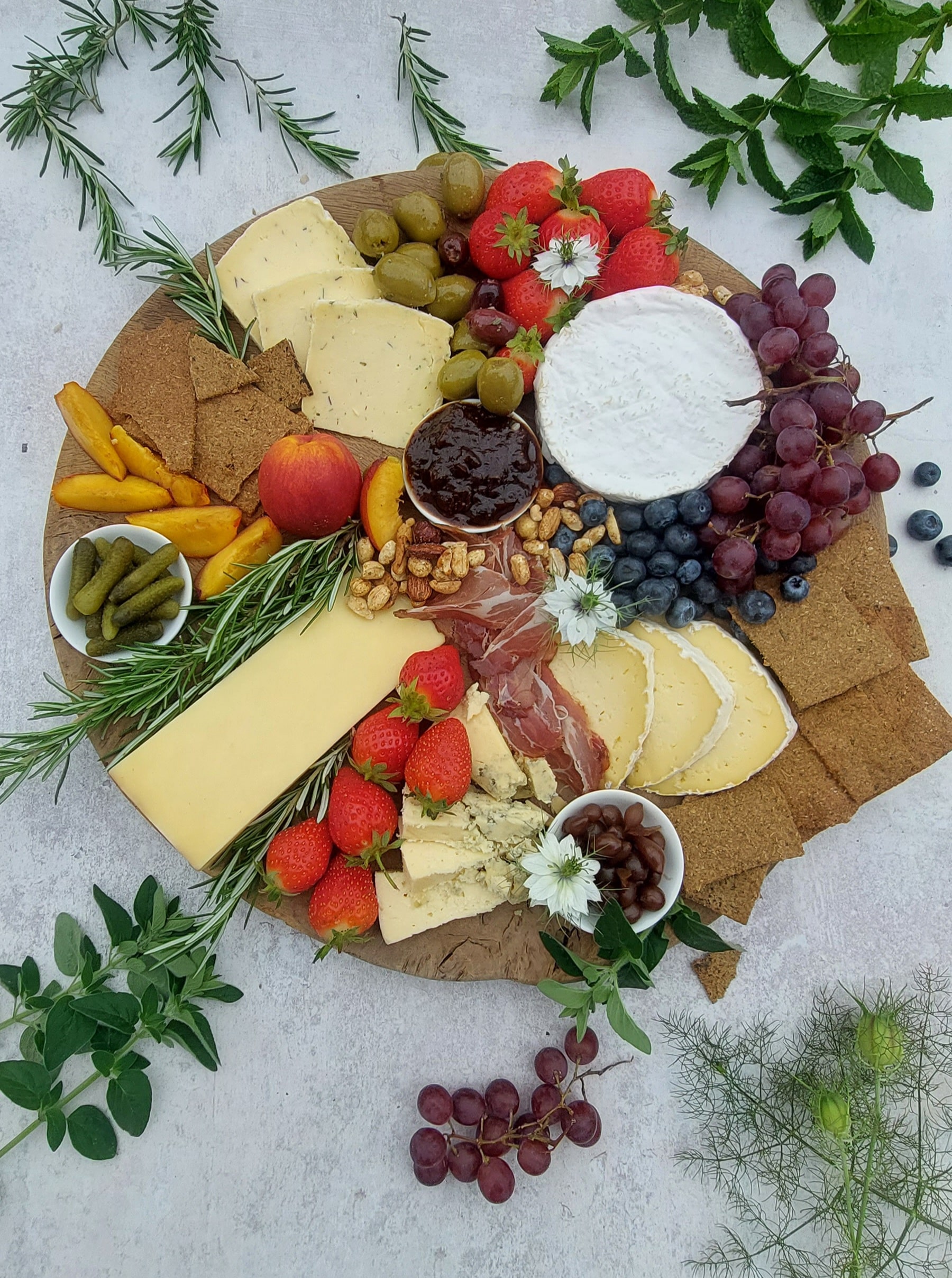 Sharpham Summer Cheese Board