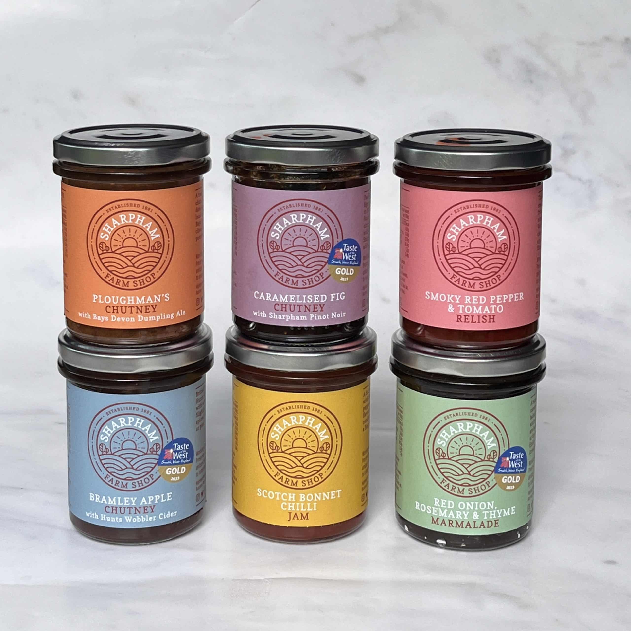 Sharpham Chutneys All Six in the range