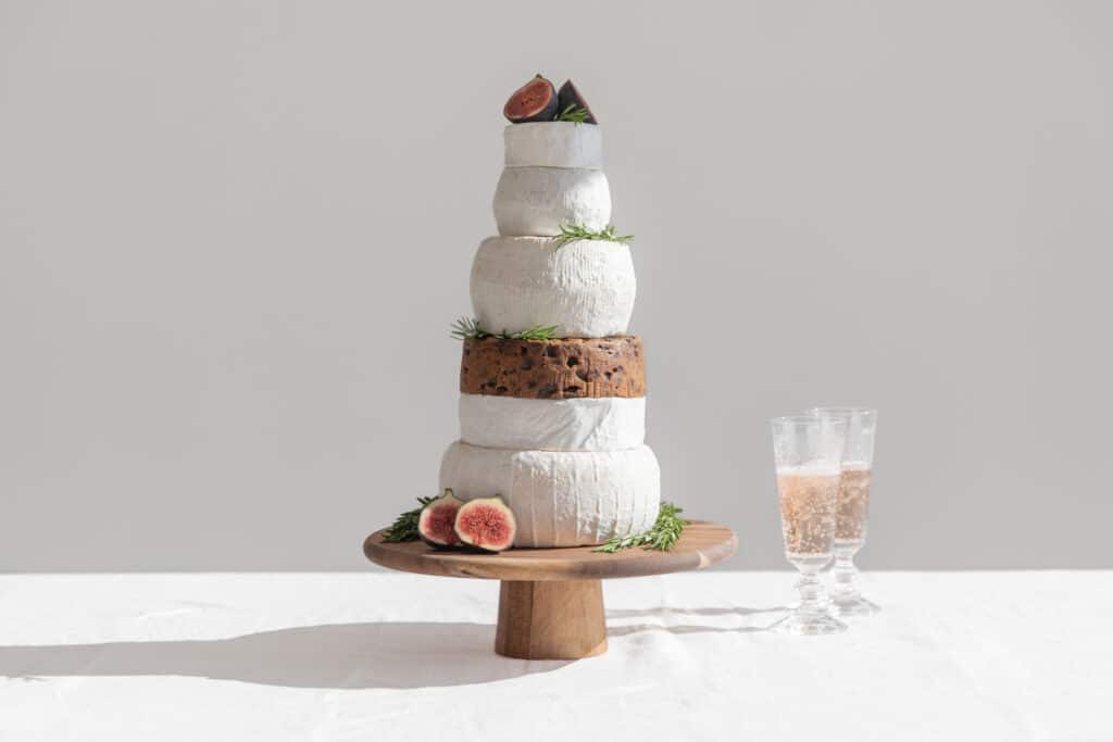 Sharpham cheese wedding cake