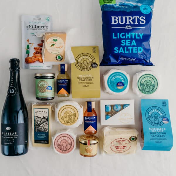 Festive Feast & Fizz Celebration Collection of cheese and wine Hamper